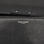 Saint Laurent Star Studs Chain Shoulder Bag Wallet Black Leather — view 5