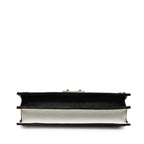 Louis Vuitton Epi Trunk Clutch Chain Shoulder Bag White Black Leather — view 3