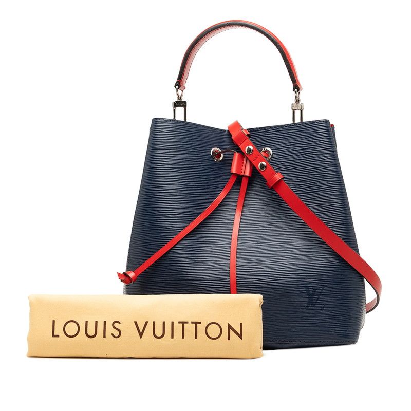 Louis Vuitton Epi Neo Noe 2-Way Shoulder Bag Blue Andigo Navy Leather — view 8