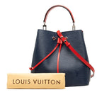 Louis Vuitton Epi Neo Noe 2-Way Shoulder Bag Blue Andigo Navy Leather — view 8