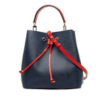 Louis Vuitton Epi Neo Noe 2-Way Shoulder Bag Blue Andigo Navy Leather