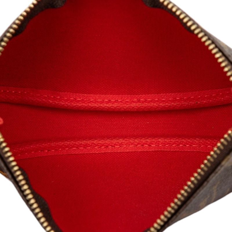 Louis Vuitton Monogram Chain Handbag Pouch Brown — view 4