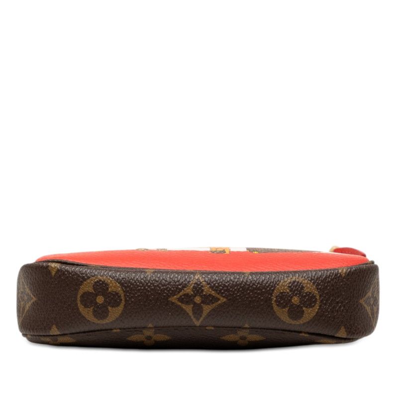 Louis Vuitton Monogram Chain Handbag Pouch Brown — view 3
