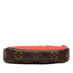 Louis Vuitton Monogram Chain Handbag Pouch Brown — view 3