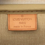 Louis Vuitton Monogram Deauville Handbag Brown Leather — view 5