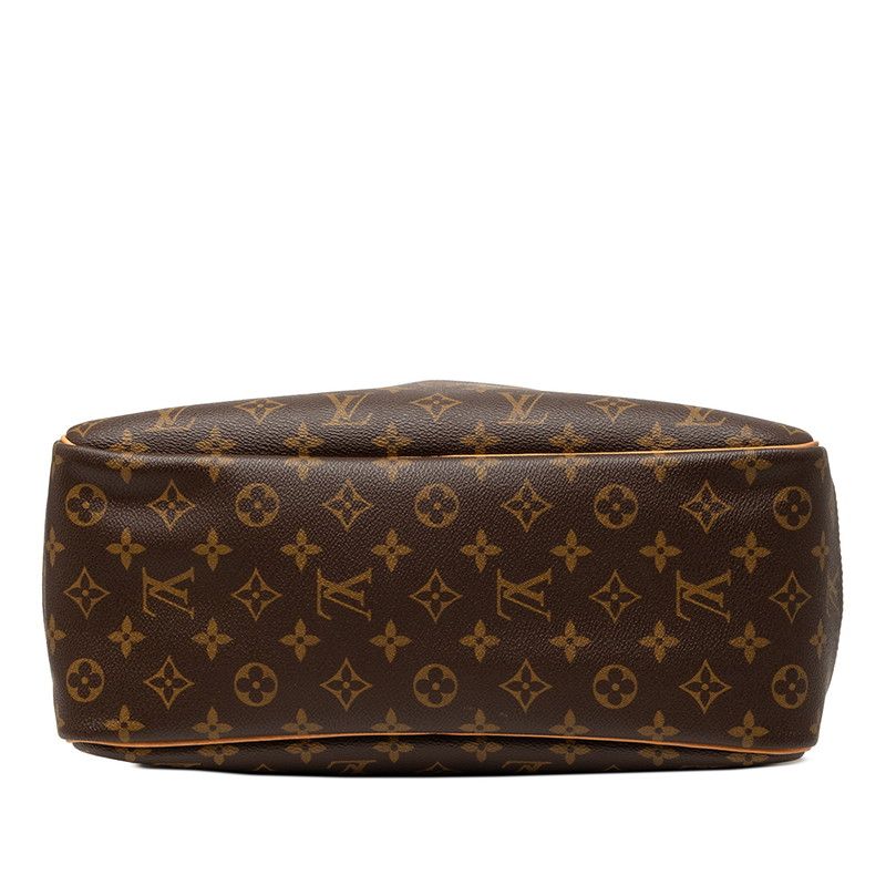 Louis Vuitton Monogram Deauville Handbag Brown Leather — view 3