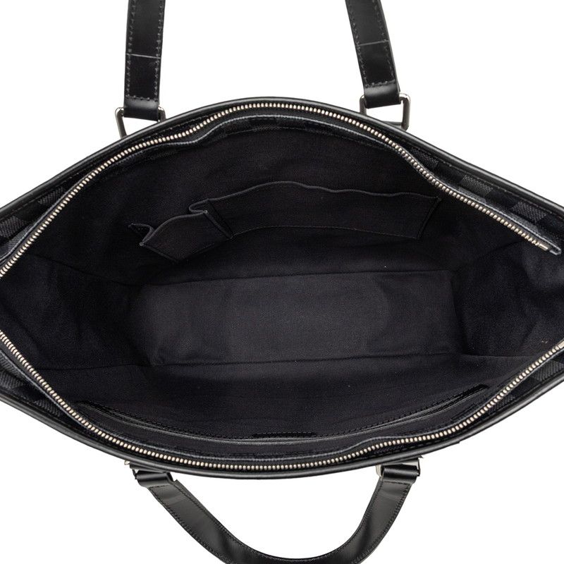 Louis Vuitton Damier Graphite Tadao Tote Shoulder Bag 2-Way Black Gray Leather — view 4