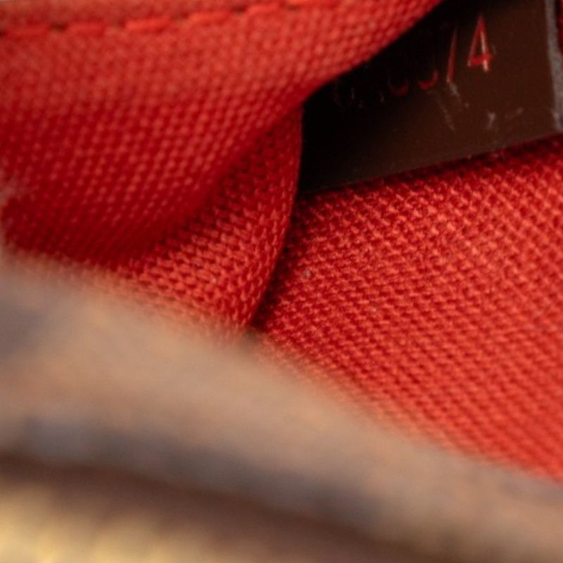 Louis Vuitton Damier Geronimos Shoulder Bag Brown Leather — view 6