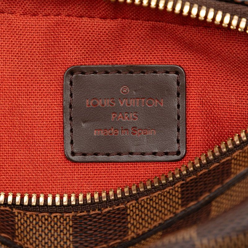 Louis Vuitton Damier Geronimos Shoulder Bag Brown Leather — view 5