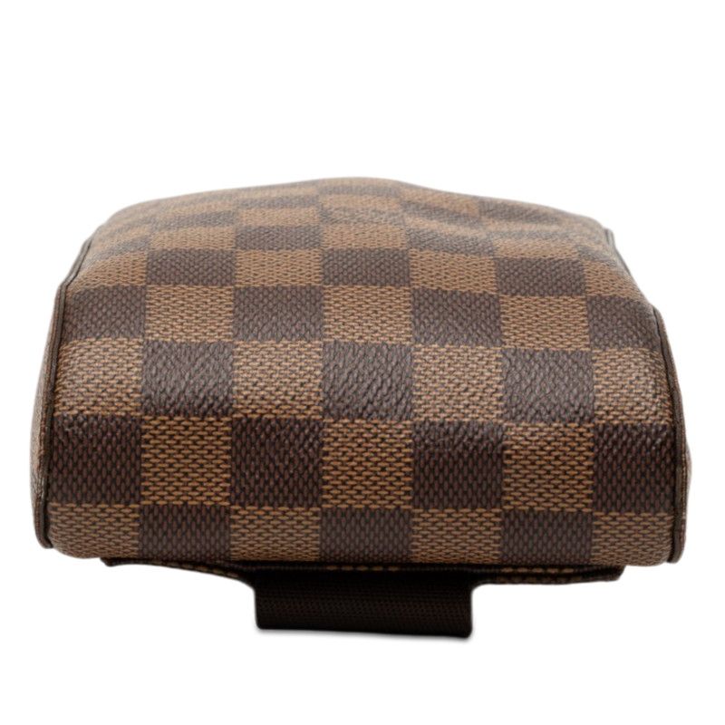Louis Vuitton Damier Geronimos Shoulder Bag Brown Leather — view 3