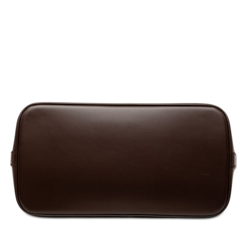 Louis Vuitton Damier Alma Handbag Brown Leather — view 3