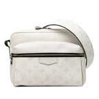 Louis Vuitton Taigarama Outdoor Messenger Crossbody Shoulder Bag White Leather