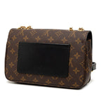 Louis Vuitton Monogram Sac Malso Chain Shoulder Bag Brown Black Leather — view 2