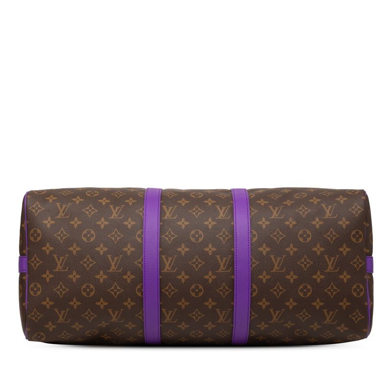 Louis Vuitton Monogram Macassar Keepall Bandouliere 50 Boston Bag 2-Way Baylet — view 3