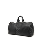Louis Vuitton Taigarama Keepall Bandouliere 50 Boston Bag 2-Way Noir Black Gray — view 2