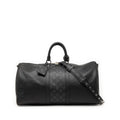 Louis Vuitton Taigarama Keepall Bandouliere 50 Boston Bag 2-Way Noir Black Gray