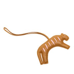 Hermes Rooroo Tiger Bag Charm Craft Rose Confetti Agno Milo — view 2