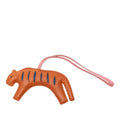 Hermes Loulou Tiger Bag Charm Brown Navy Pink Agno Milo
