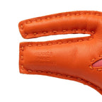 Hermes Loulou Tiger Bag Charm Orange Pink Agno Milo — view 3