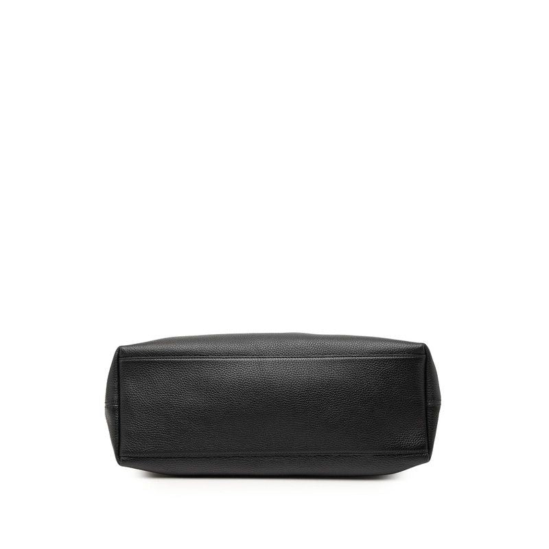Gucci Interlocking Soho Chain Tote Shoulder Bag Black Leather — view 3