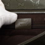 Gucci GG Supreme Crossbody Shoulder Bag Moss Green Leather — view 6
