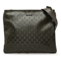 Gucci GG Supreme Crossbody Shoulder Bag Moss Green Leather