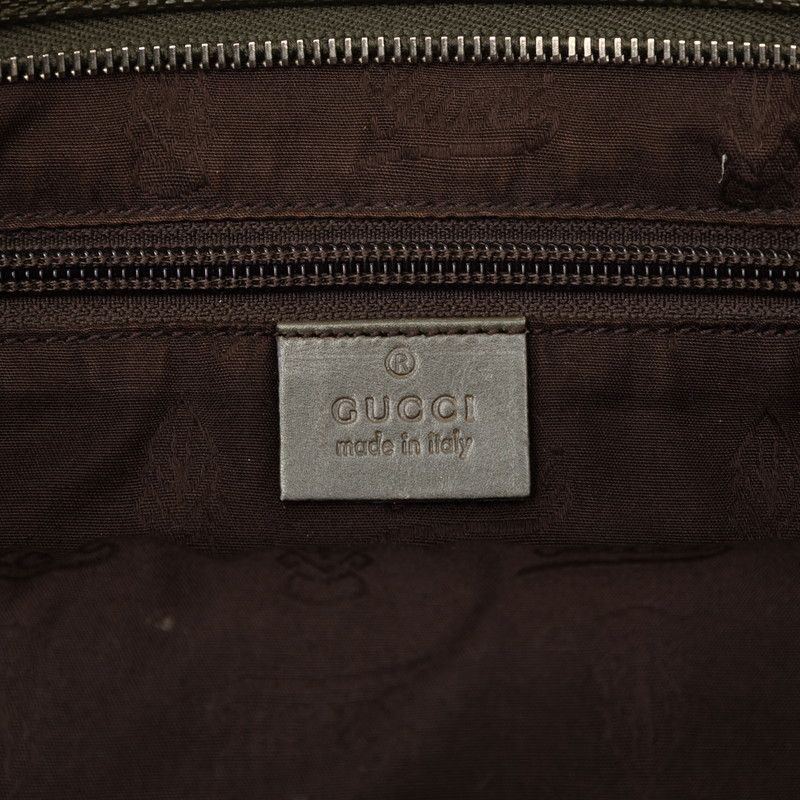 Gucci GG Supreme Crossbody Shoulder Bag Moss Green Leather — view 5