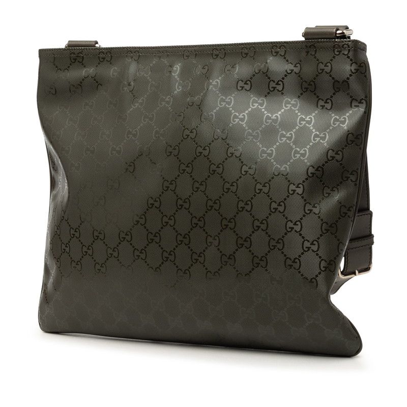 Gucci GG Supreme Crossbody Shoulder Bag Moss Green Leather — view 2