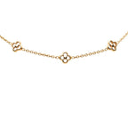 Louis Vuitton Monogram Flower Full Chain Necklace Gold Plated — view 2