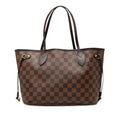 Louis Vuitton Damier Neverfull PM Tote Brown Leather