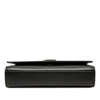 Saint Laurent Kate Small YSL Logo Chain Shoulder Bag Black Silver Leather — view 3