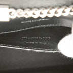 Saint Laurent Kate Small YSL Logo Chain Shoulder Bag Black Silver Leather — view 6