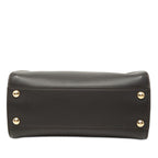 Fendi Peekaboo Mini 2-Way Shoulder Bag Dark Brown Leather — view 3