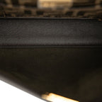 Fendi Peekaboo Mini 2-Way Shoulder Bag Dark Brown Leather — view 4
