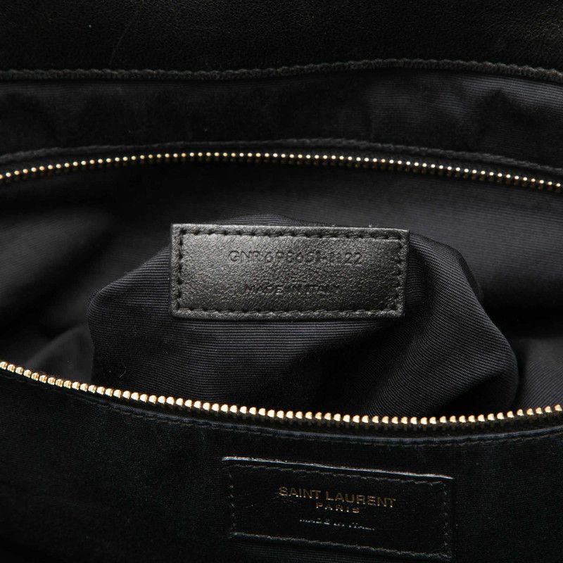 Saint Laurent Icare Maxi Shopping Quilted Tote Shoulder Bag Black Lambskin — view 6