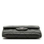 Chanel Quilted CC Logo Coin Purse Black Lambskin — view 3