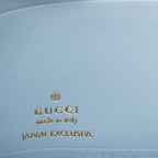 Gucci Yuko Higuchi Zip Around Wallet Blue Multicolor Leather — view 5