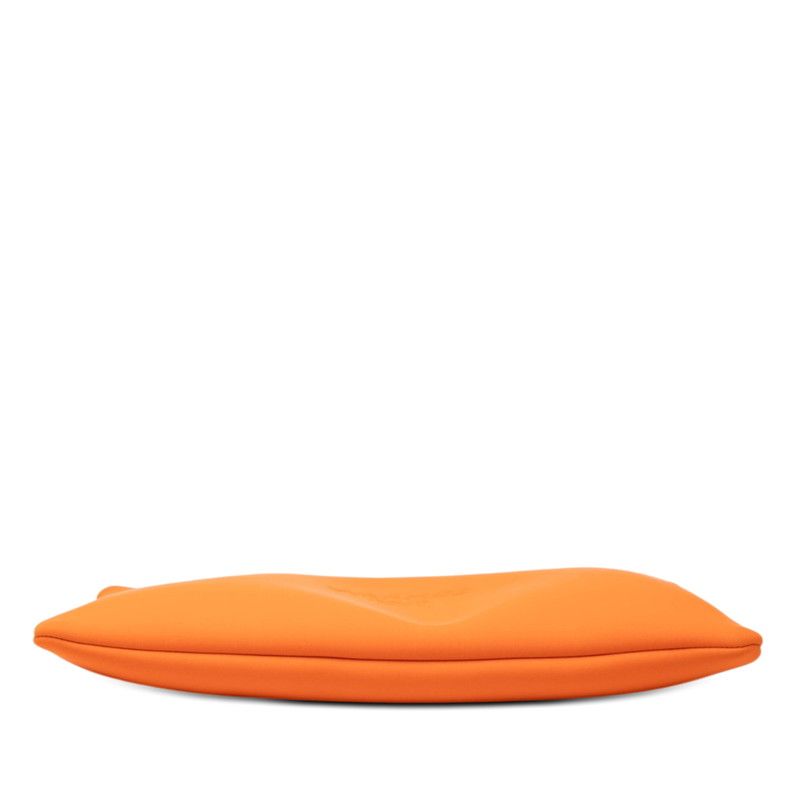 Hermes Neobain GM Pouch Clutch Orange Polyamide Elastane — view 3