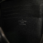 Louis Vuitton Monogram Eclipse Box Clutch Pouch Black Leather — view 5