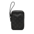 Louis Vuitton Monogram Eclipse Box Clutch Pouch Black Leather