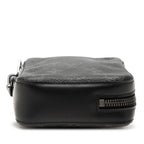 Louis Vuitton Monogram Eclipse Box Clutch Pouch Black Leather — view 3