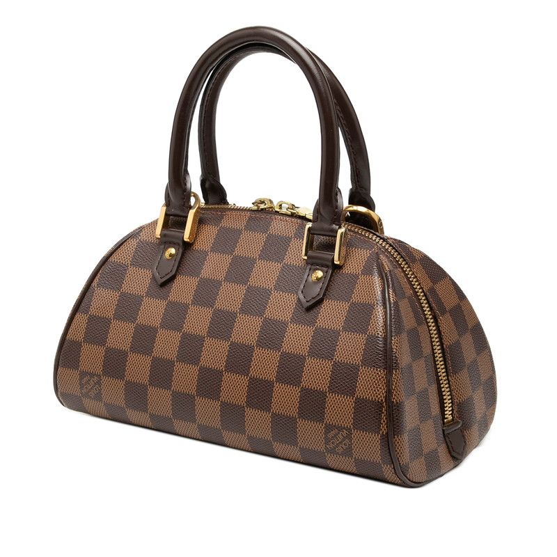 Louis Vuitton Damier Riviera Mini Bag Brown Ebene Leather — view 2