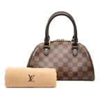 Louis Vuitton Damier Riviera Mini Bag Brown Ebene Leather — view 7