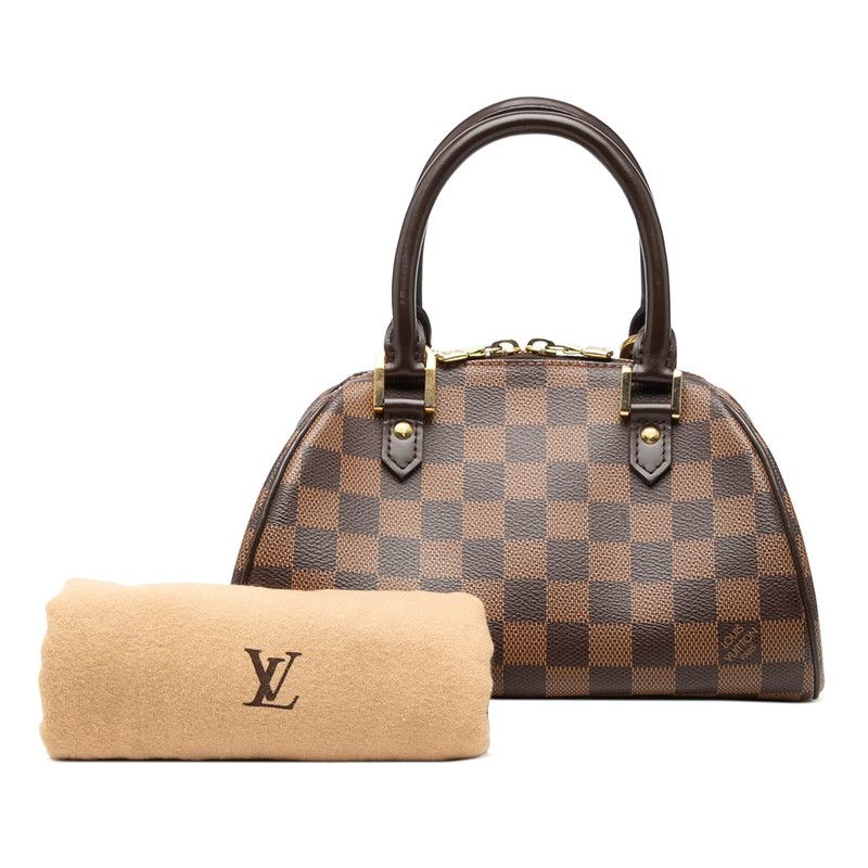 Louis Vuitton Damier Riviera Mini Bag Brown Ebene Leather — view 7