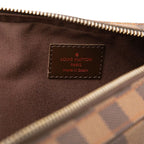 Louis Vuitton Damier Geronimos Shoulder Bag Brown Leather — view 5