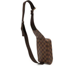 Louis Vuitton Damier Geronimos Shoulder Bag Brown Leather — view 2