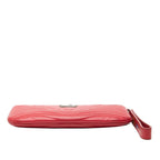 Louis Vuitton New Wave Pochette Zip Clutch Red Leather — view 3