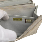 Chanel Deauville Line Zip Around Wallet Gray Tweed — view 9