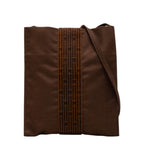 Hermes Her Line Crossbody Shoulder Bag Pochette Brown Canvas