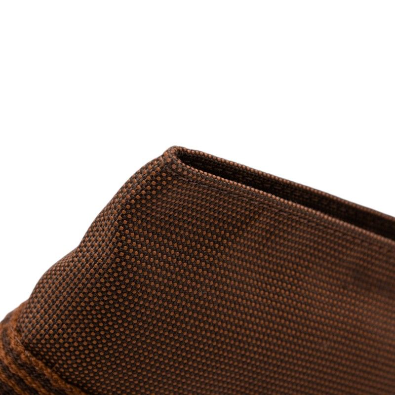 Hermes Her Line Crossbody Shoulder Bag Pochette Brown Canvas — view 4